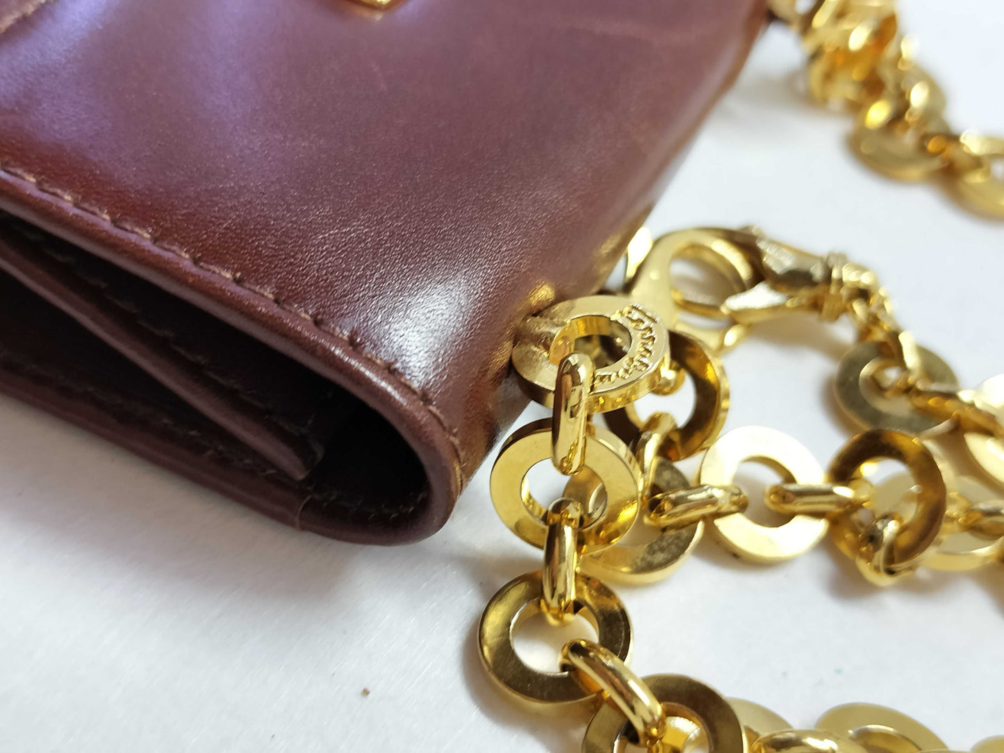 Salvatore Ferragamo Gancini Chain Shoulder Bag