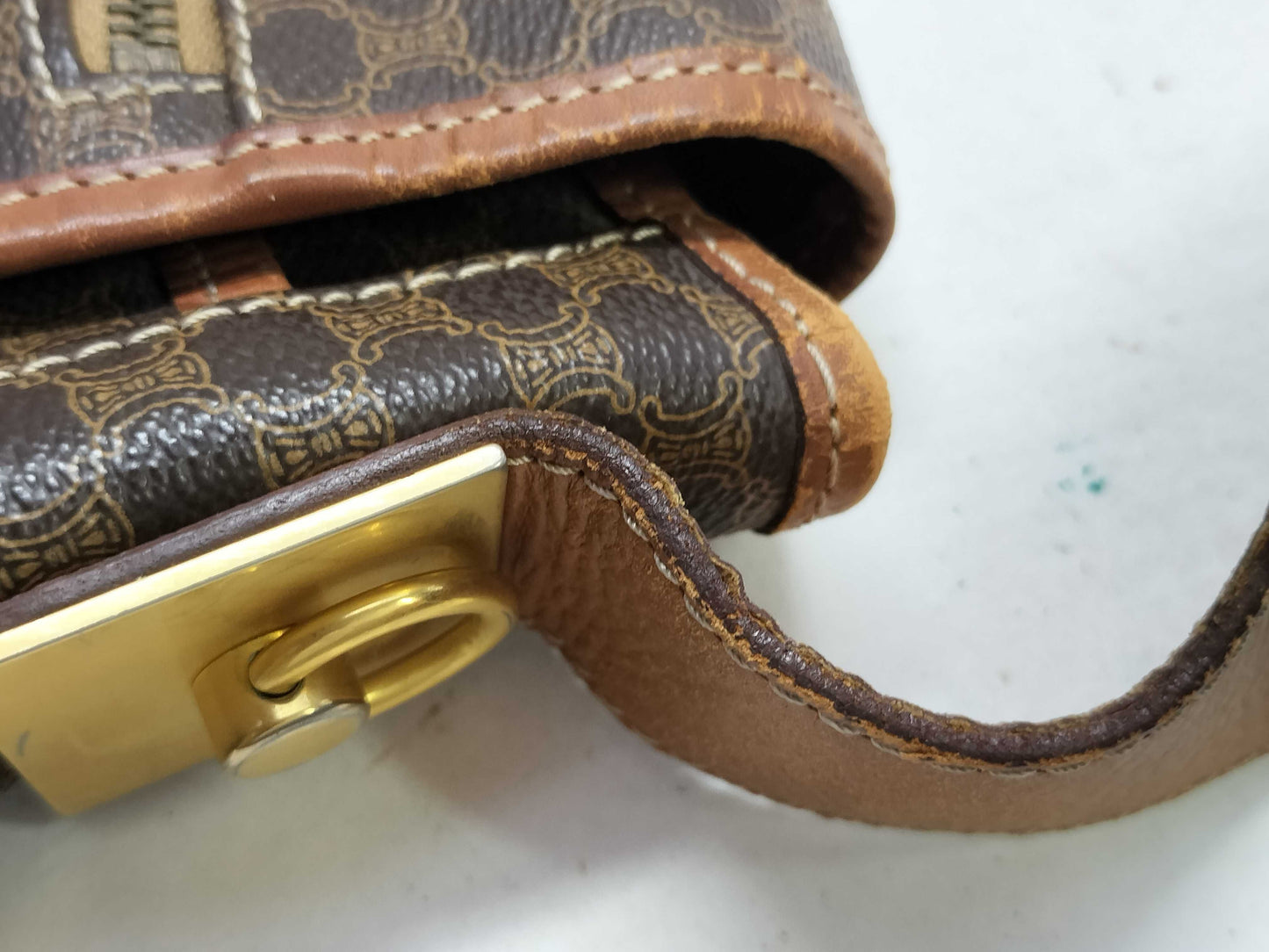 CELINE Macadam Shoulder Bag