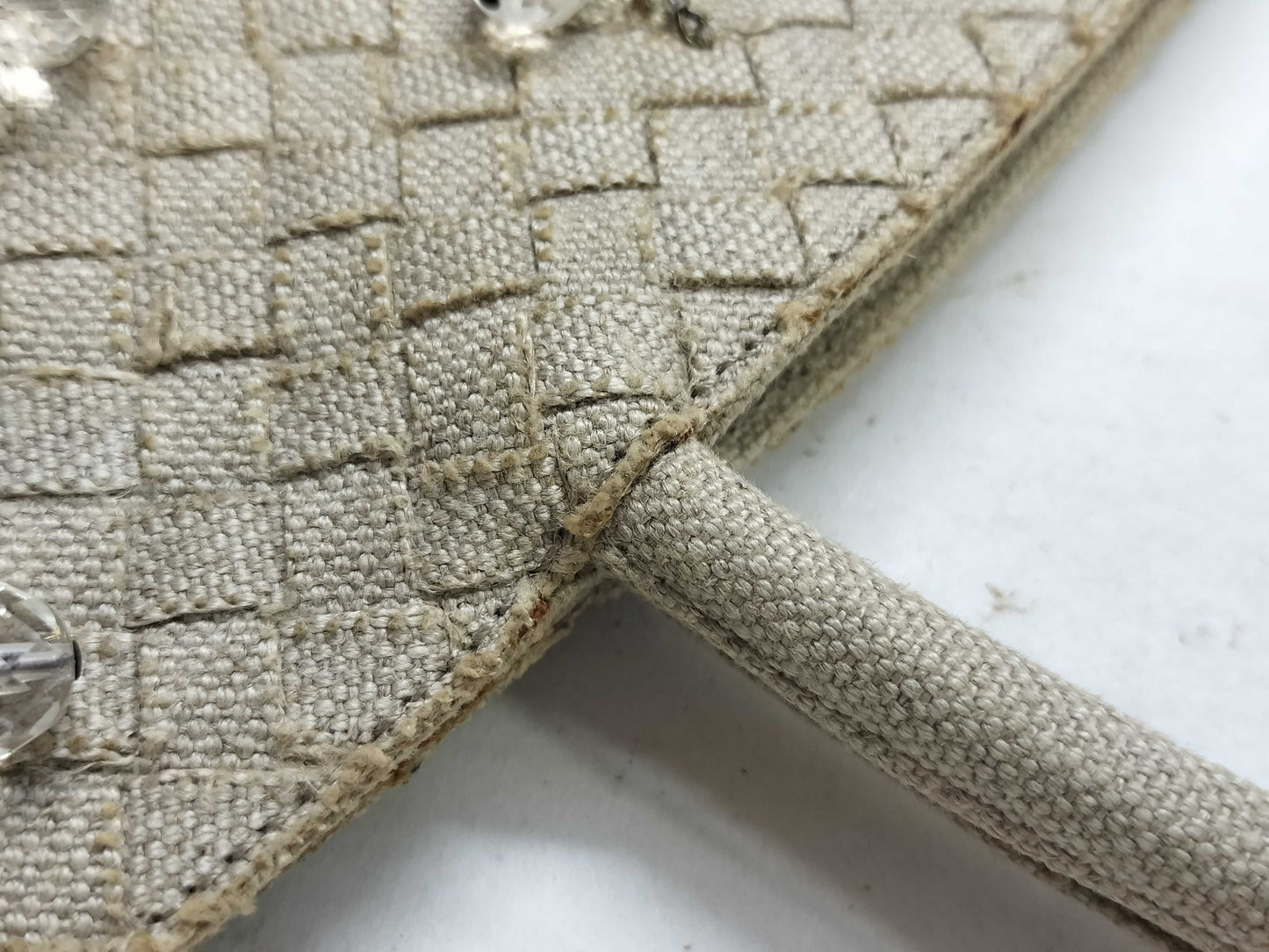 BOTTEGA VENETA Intrecciato Canvas Tote Bag with Beads