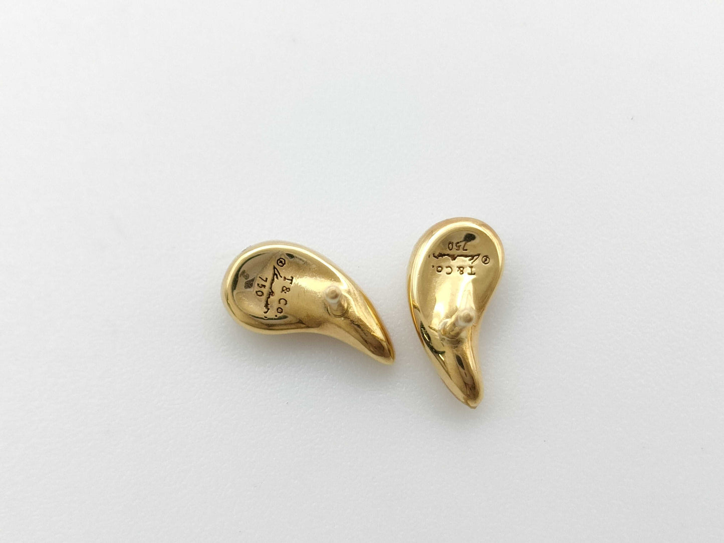 Tiffany & Co. Teardrop Yellow Gold 750 2.0g Earrings