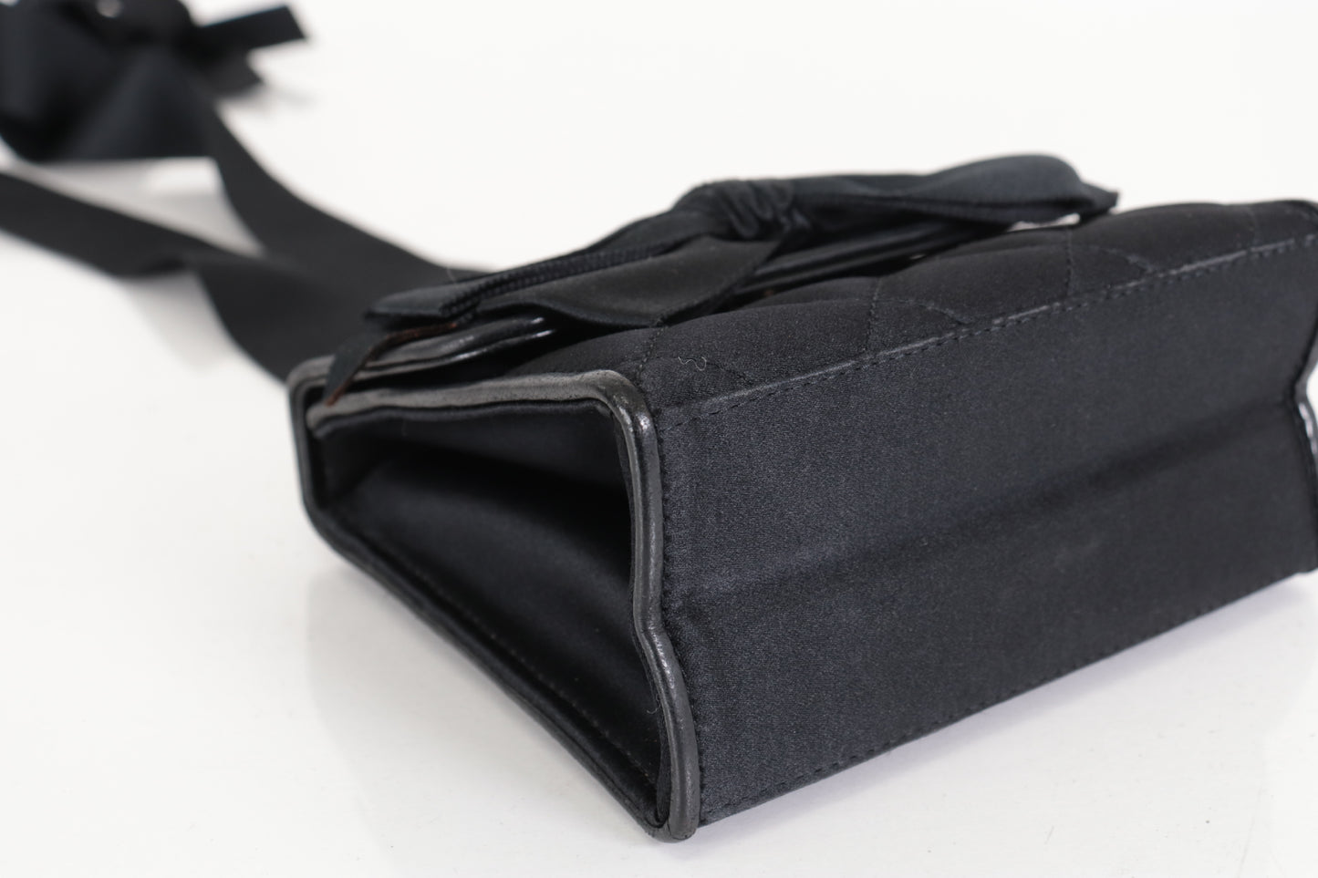 CHANEL Satin Ribbon Matelasse Mini Shoulder Bag, No. 4