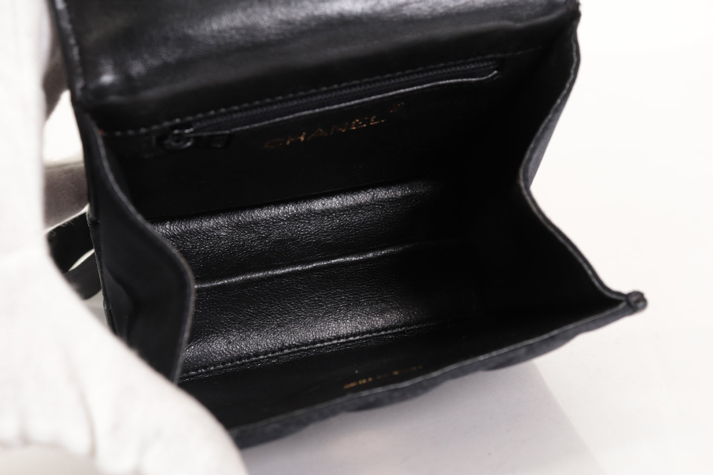 CHANEL Satin Ribbon Matelasse Mini Shoulder Bag, No. 4