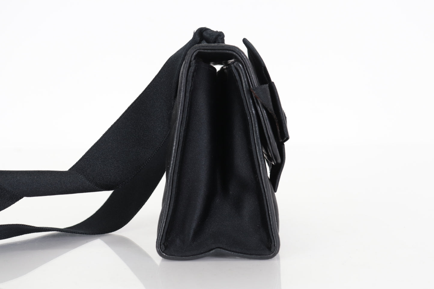 CHANEL Satin Ribbon Matelasse Mini Shoulder Bag, No. 4