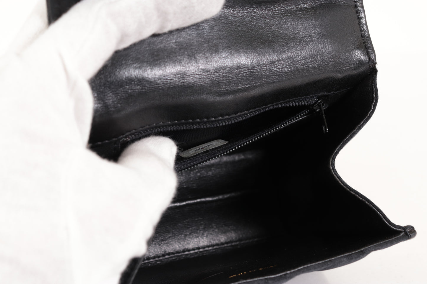 CHANEL Satin Ribbon Matelasse Mini Shoulder Bag, No. 4