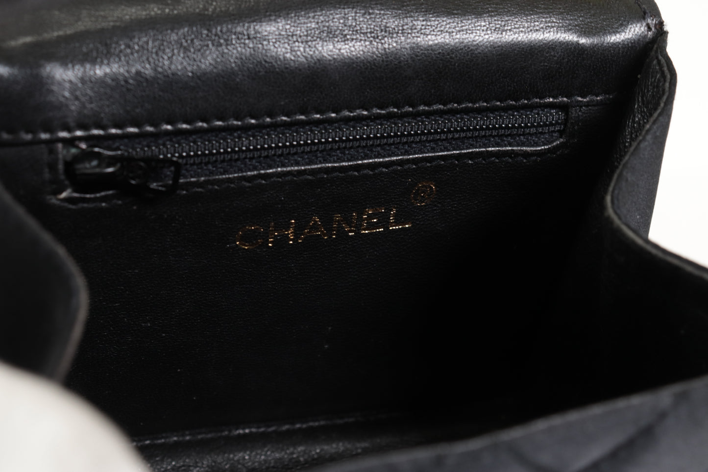 CHANEL Satin Ribbon Matelasse Mini Shoulder Bag, No. 4