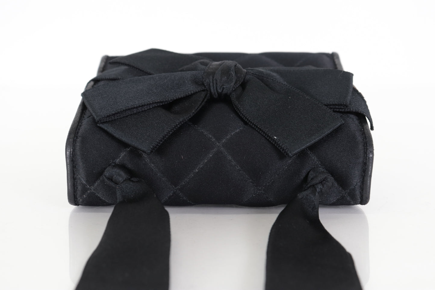 CHANEL Satin Ribbon Matelasse Mini Shoulder Bag, No. 4
