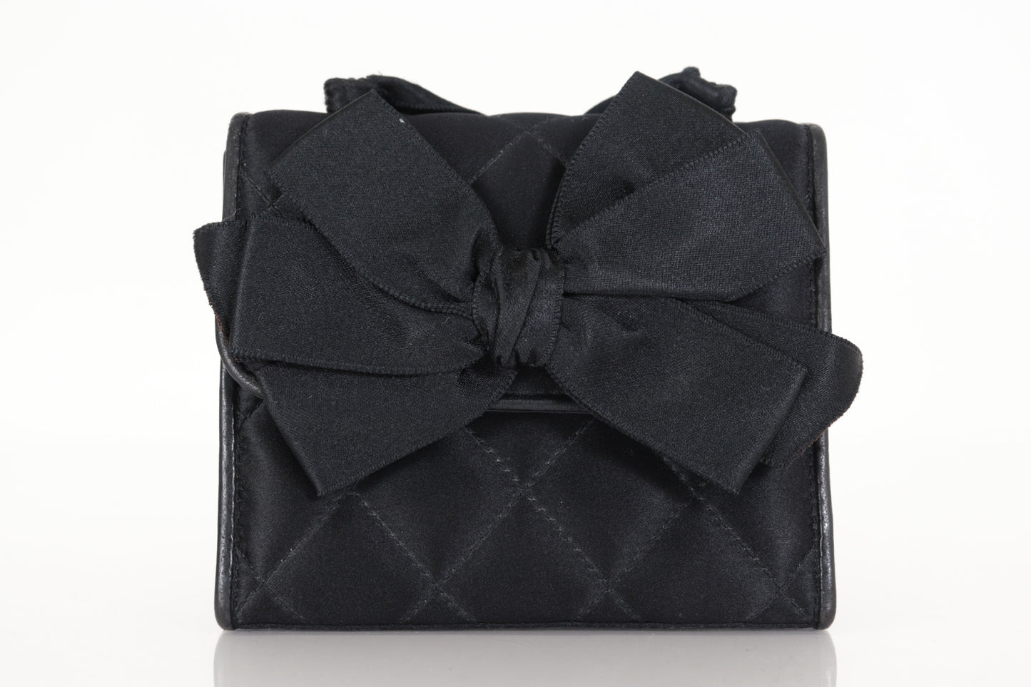 CHANEL Satin Ribbon Matelasse Mini Shoulder Bag, No. 4