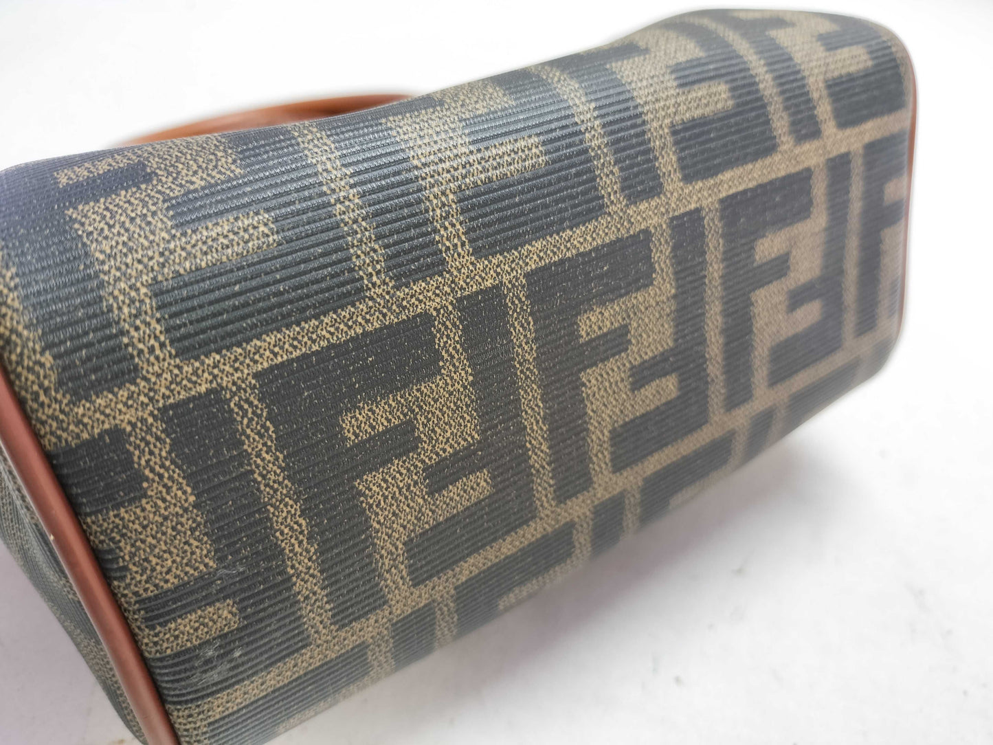FENDI Zucca pattern mini Boston bag Zucca mini bag bag