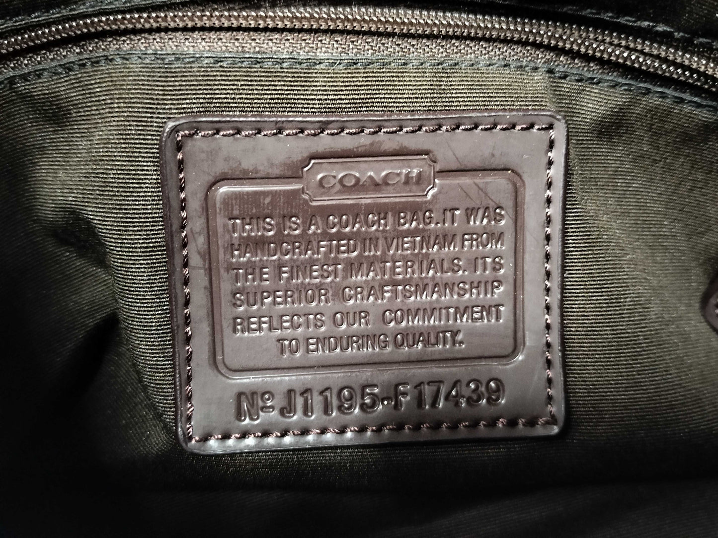 COACH Signature Coach Signature Shoulder Bag Handbag