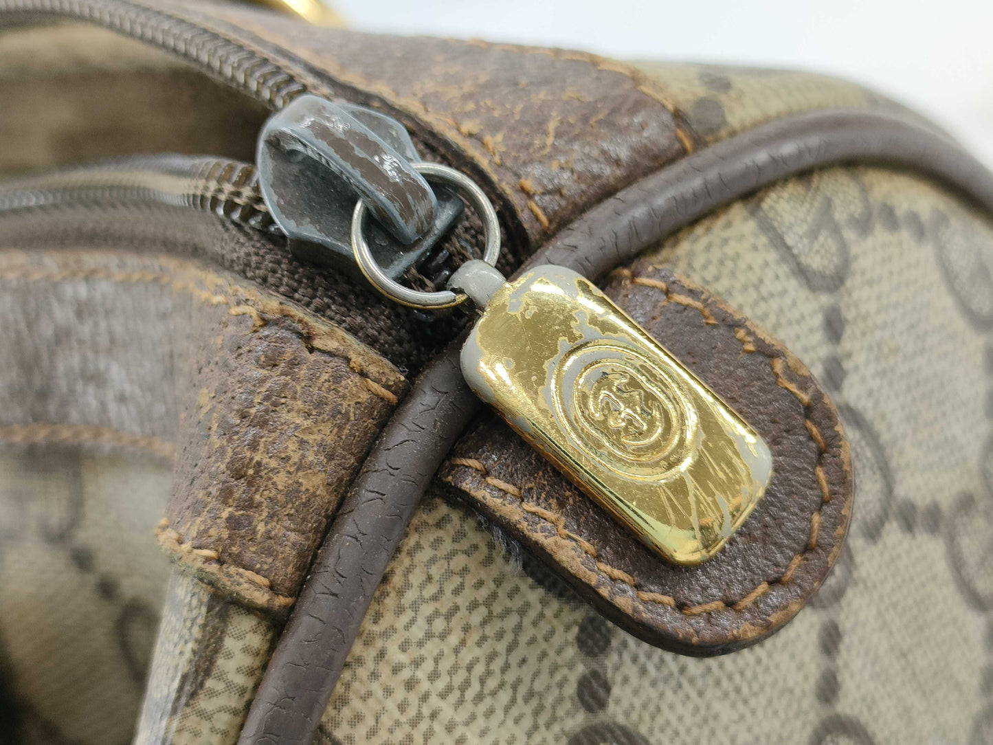 GUCCI GG Supreme Gucci Boston Bag Sherry Boston Bag