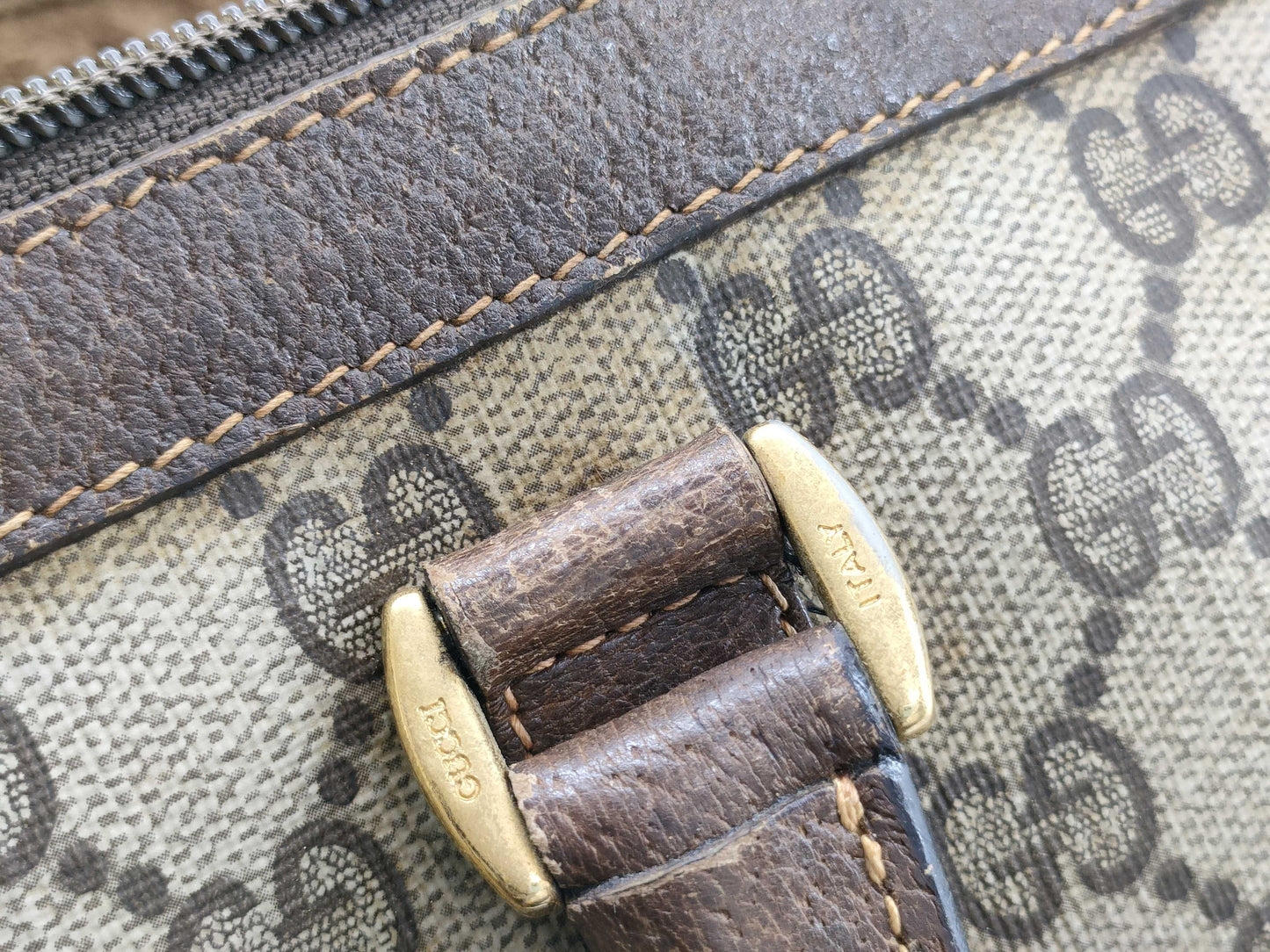 GUCCI GG Supreme Gucci Boston Bag Sherry Boston Bag