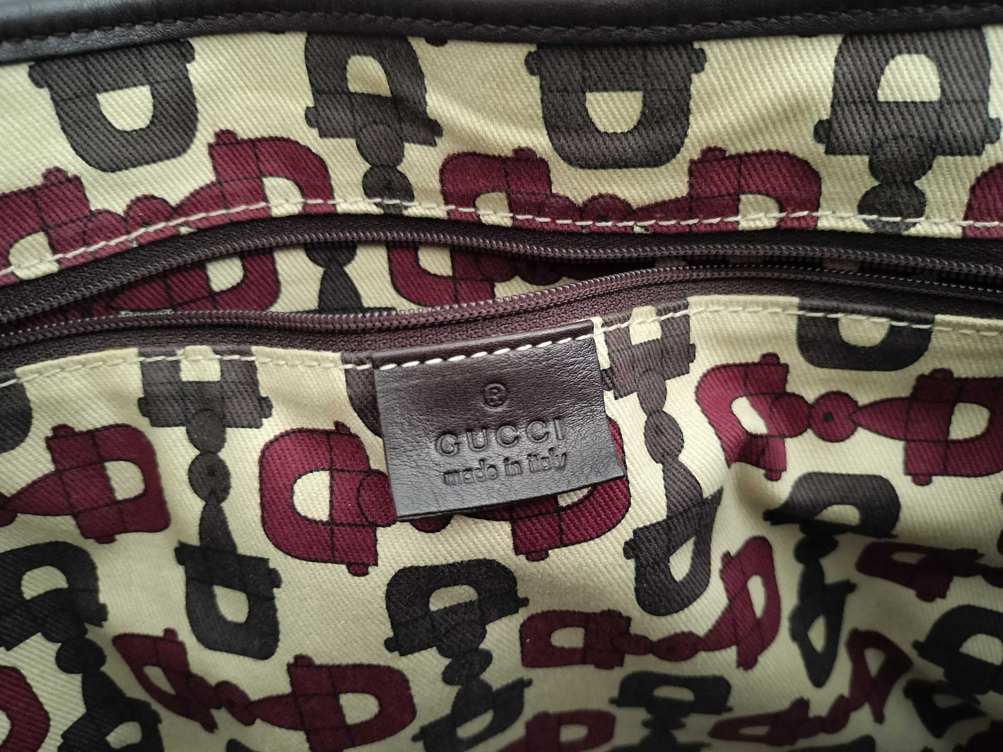 GUCCI Guccissima Leather GG Pattern Handbag Tote Bag 163805