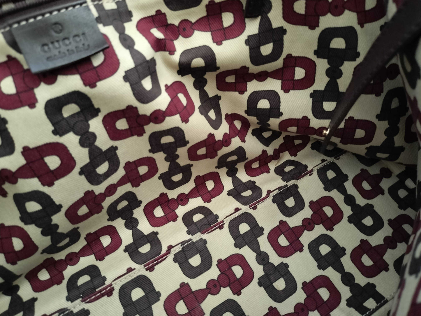 GUCCI Guccissima Leather GG Pattern Handbag Tote Bag 163805