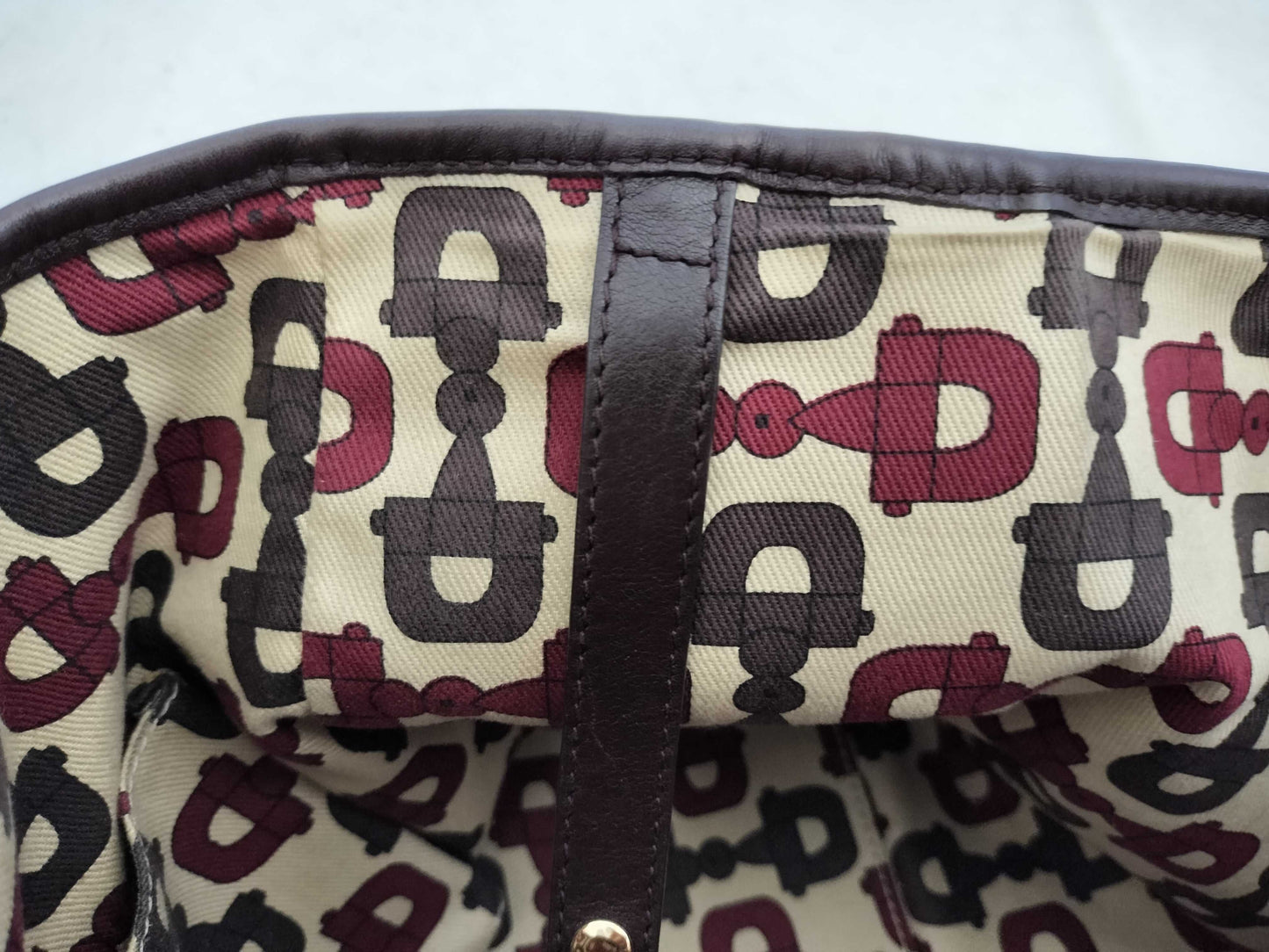 GUCCI Guccissima Leather GG Pattern Handbag Tote Bag 163805