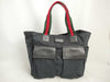 GUCCI GG Canvas Handbag Tote Bag with GG Pattern, Sherry Line, and Logo 161836