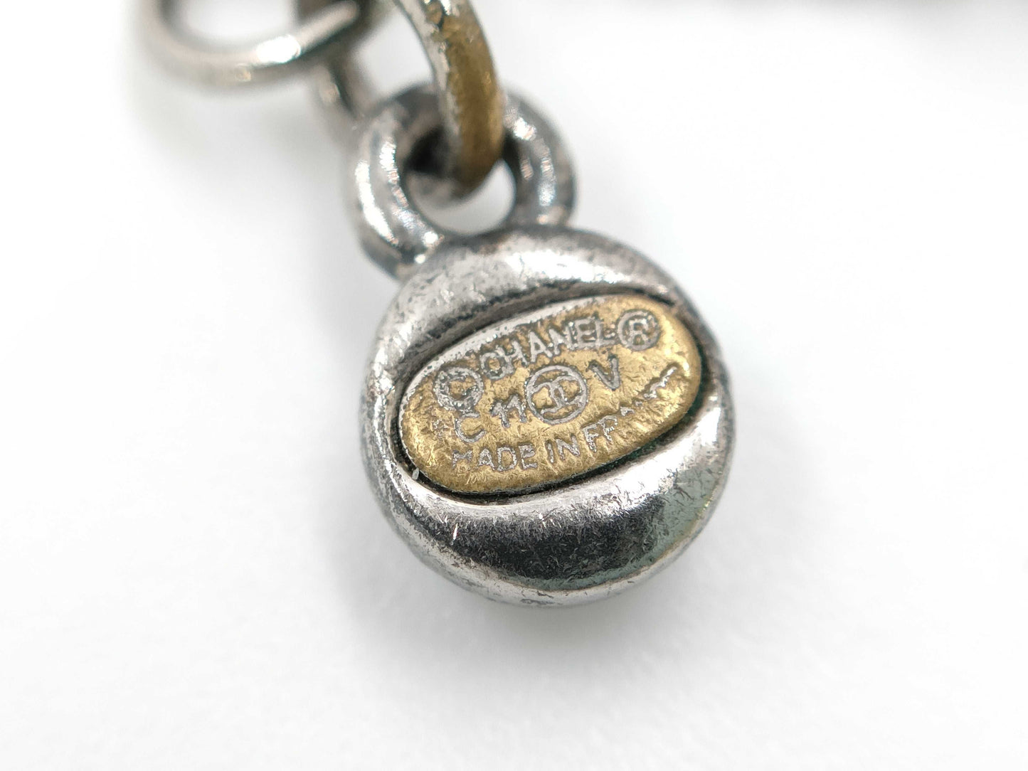 CHANEL CHANEL Rhinestone Coco Mark Necklace C11V Necklace