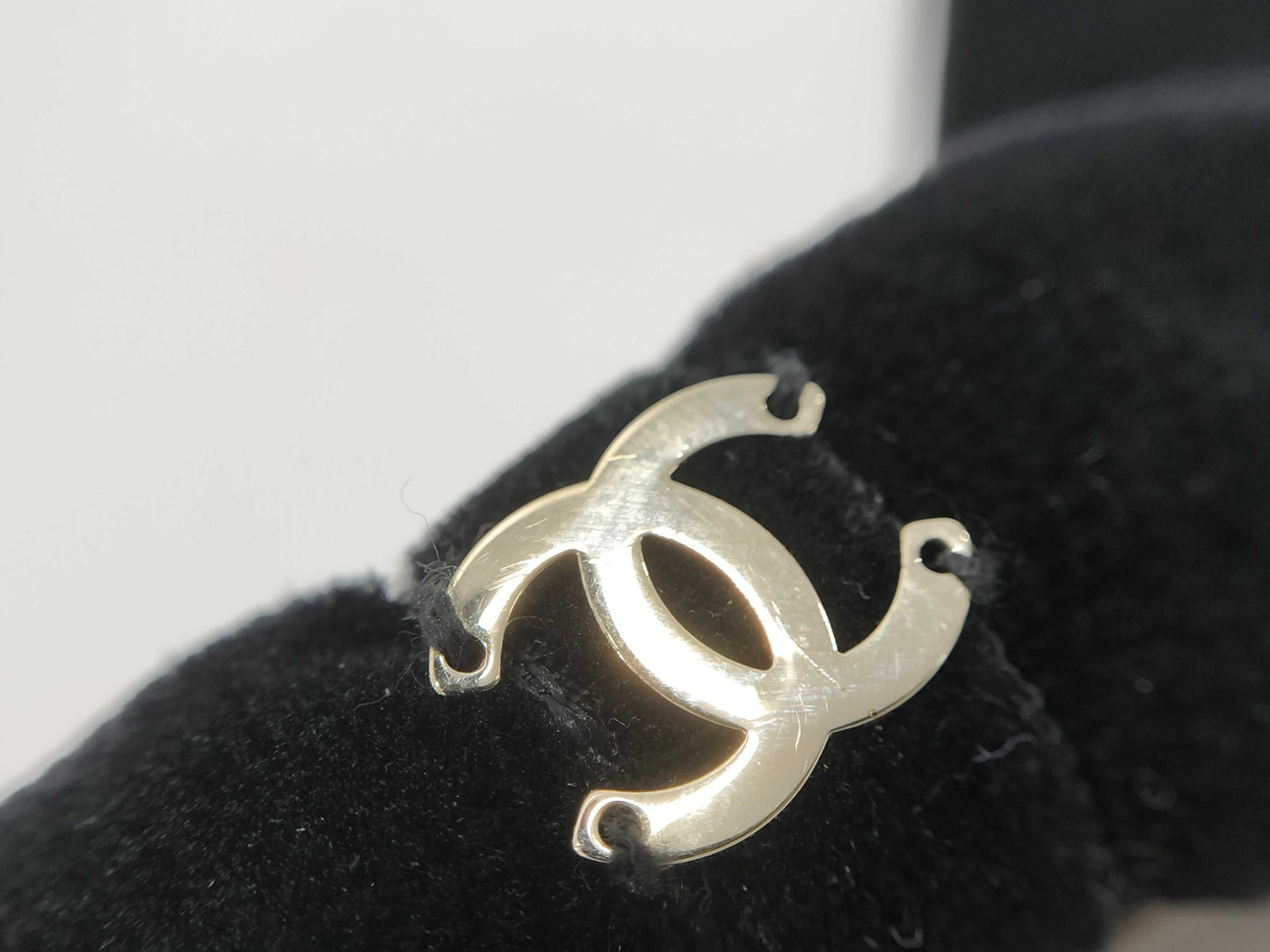 CHANEL CHANEL Barrette Ribbon Velvet Coco Mark Black 22B Hair Accessory Hair Accessory