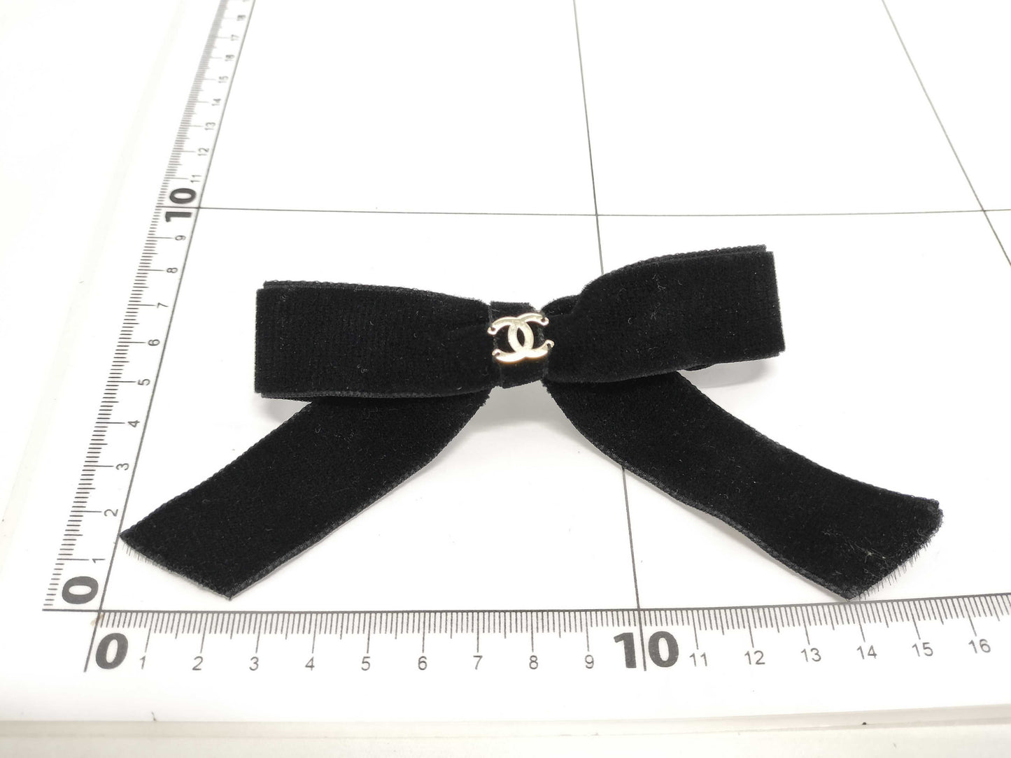CHANEL CHANEL Barrette Ribbon Velvet Coco Mark Black 22B Hair Accessory Hair Accessory