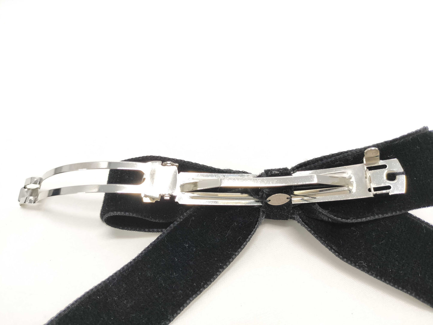 CHANEL CHANEL Barrette Ribbon Velvet Coco Mark Black 22B Hair Accessory Hair Accessory