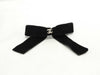 CHANEL Barrette Ribbon Velvet Coco Mark Black 22B Hair Accessory