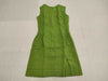 CHANEL CHANEL Dress P07001V04682 96P #38 Coco Mark Button Green 100% Linen Dress