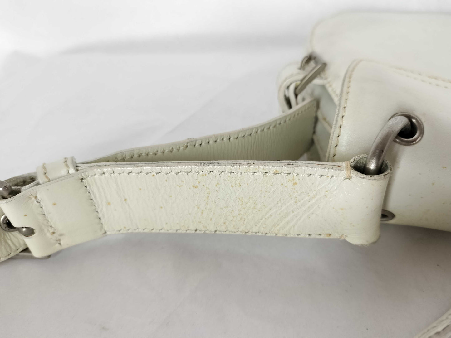 PRADA Triangle Plate Leather Shoulder Bag
