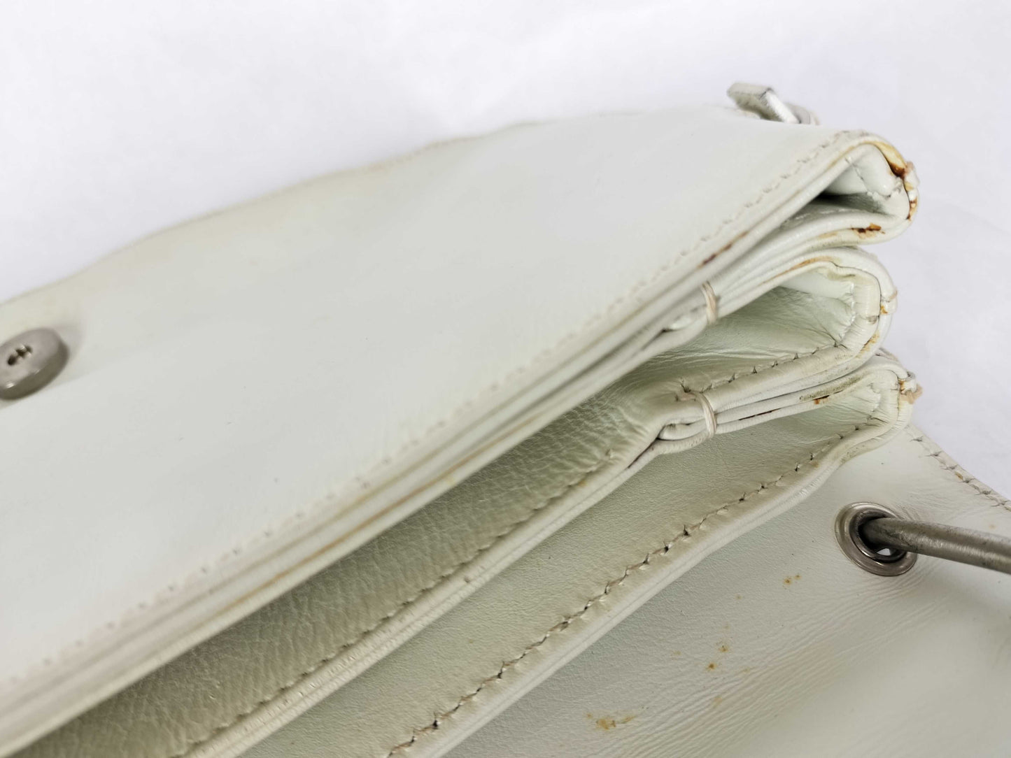 PRADA Triangle Plate Leather Shoulder Bag