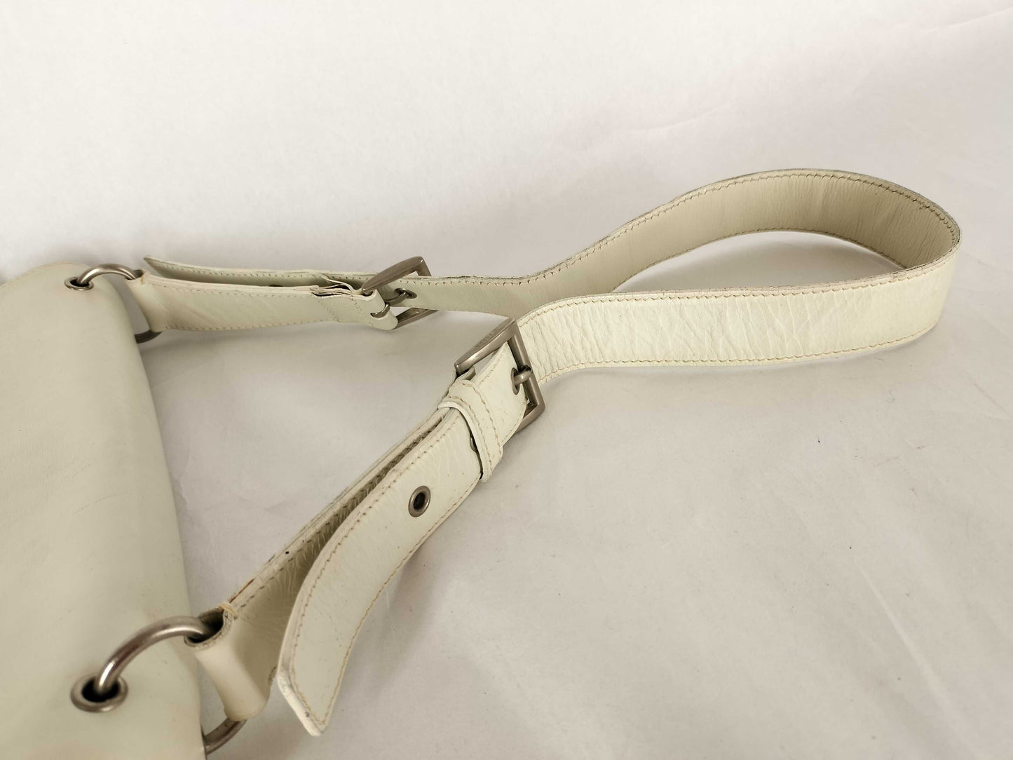 PRADA Triangle Plate Leather Shoulder Bag