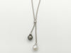Semi-Round Pearl, Diameter: Approx. 11.0-11.5mm, D0.25ct, 18K Gold, 14.3g, Necklace