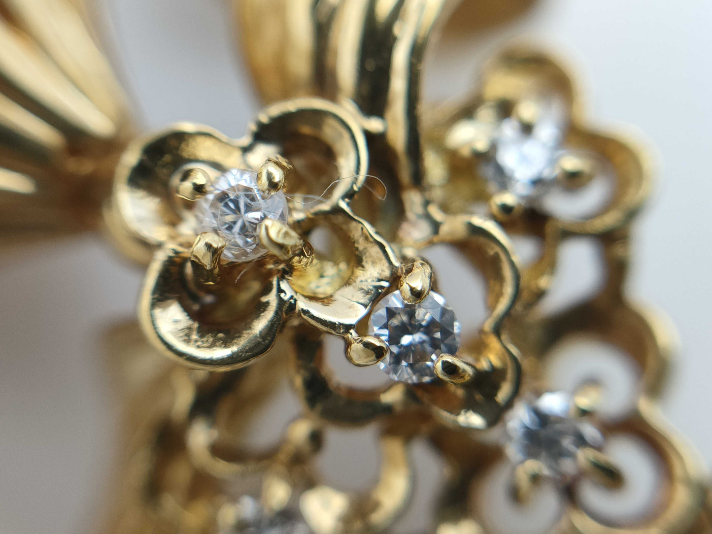 Semi-Round Pearl, Diameter: Approx. 10.0mm, D0.10ct, 18K Gold, 6.8g, Pendant Top