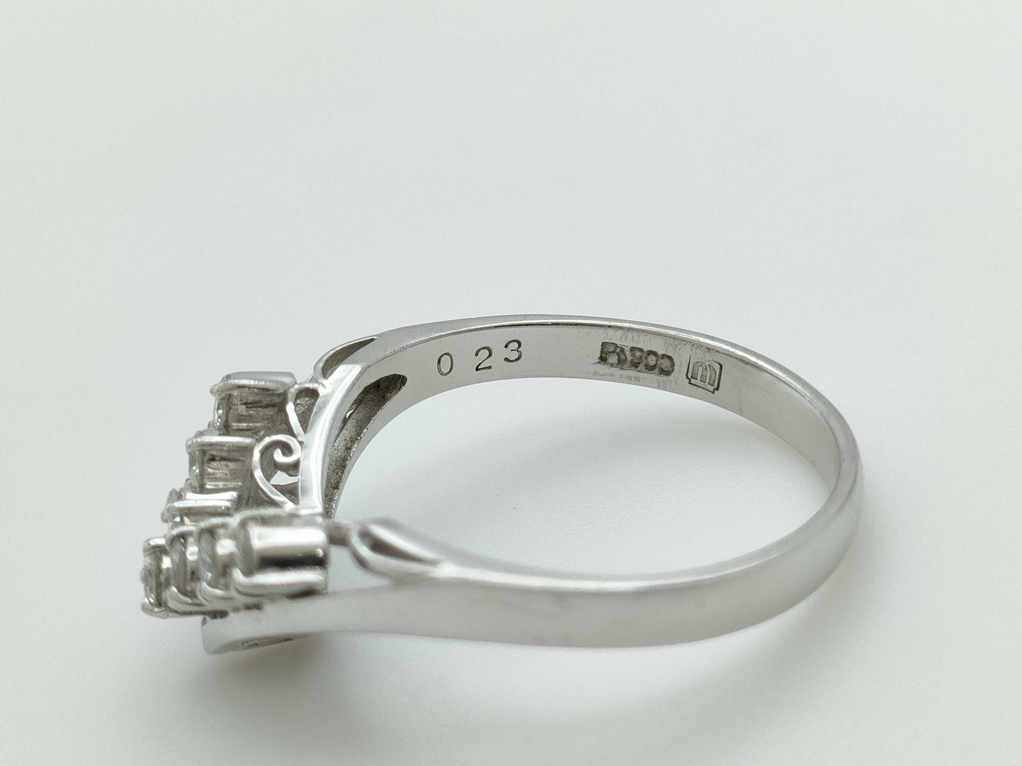D0.23ct Pt900 4.0g Ring