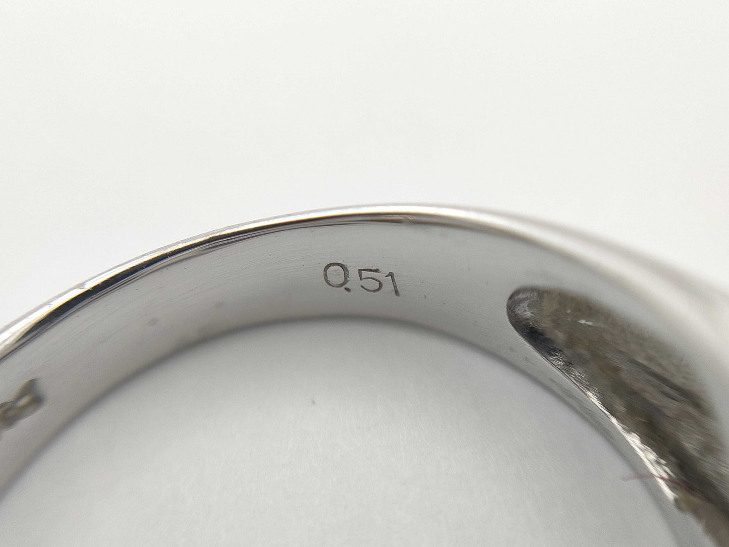 D0.51ct Pt900 8.9g Ring