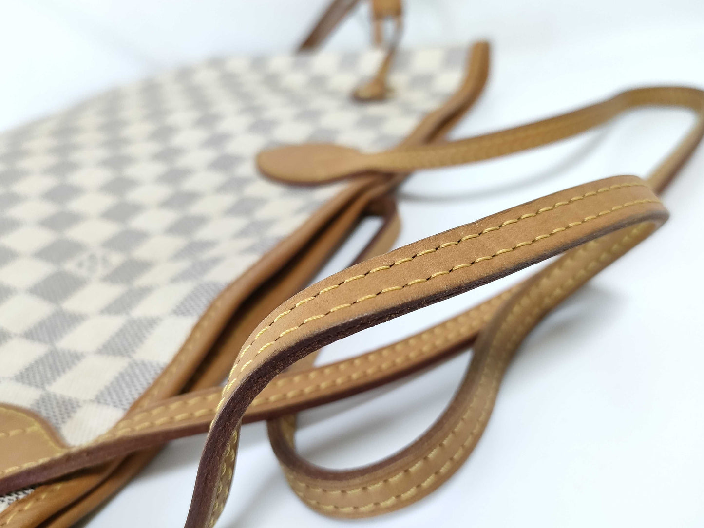 LOUIS VUITTON RFID Unverifiable SA4101 Damier Azur LOUIS VUITTON Neverfull Tote Bag