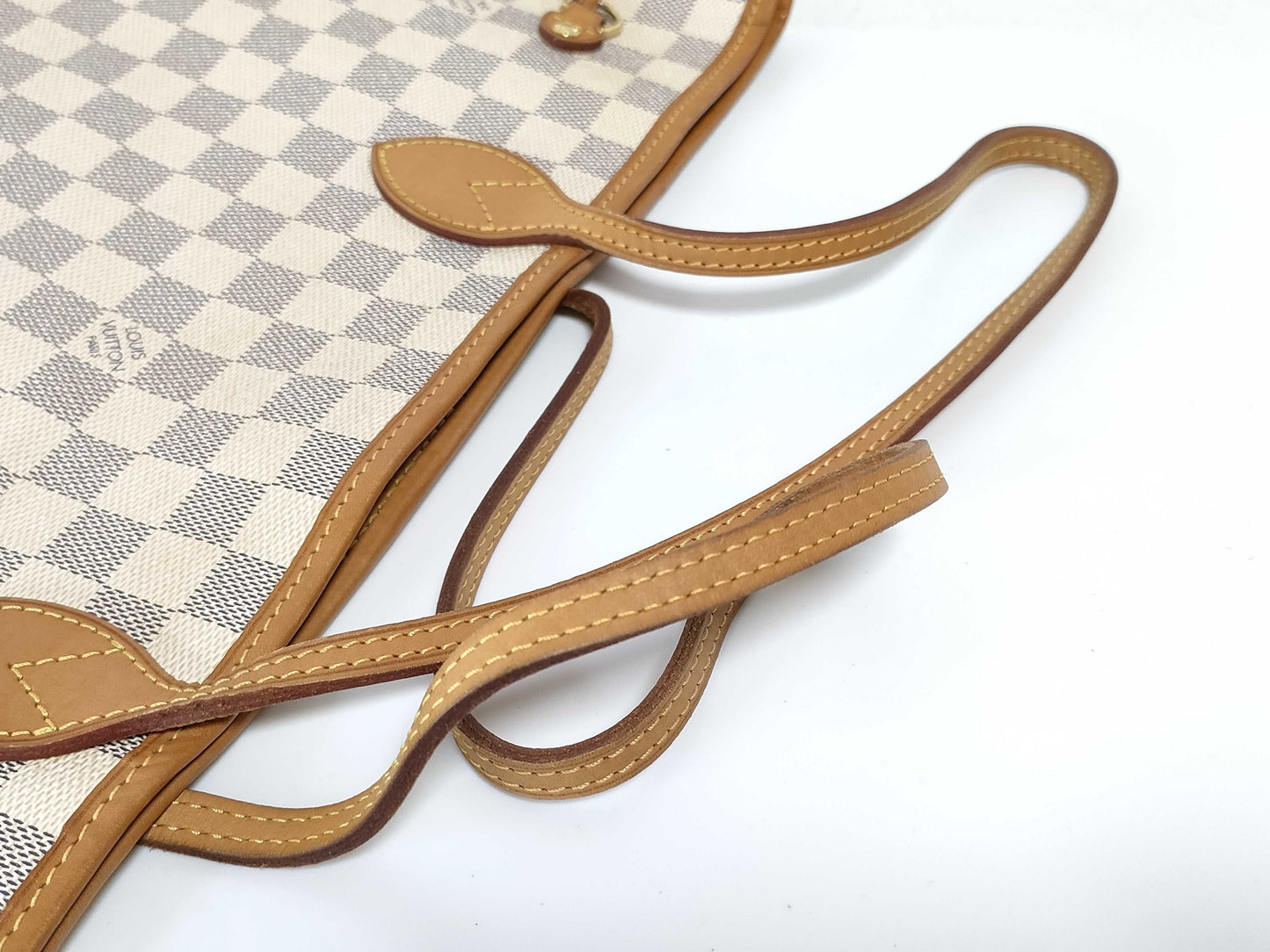 LOUIS VUITTON RFID Unverifiable SA4101 Damier Azur LOUIS VUITTON Neverfull Tote Bag