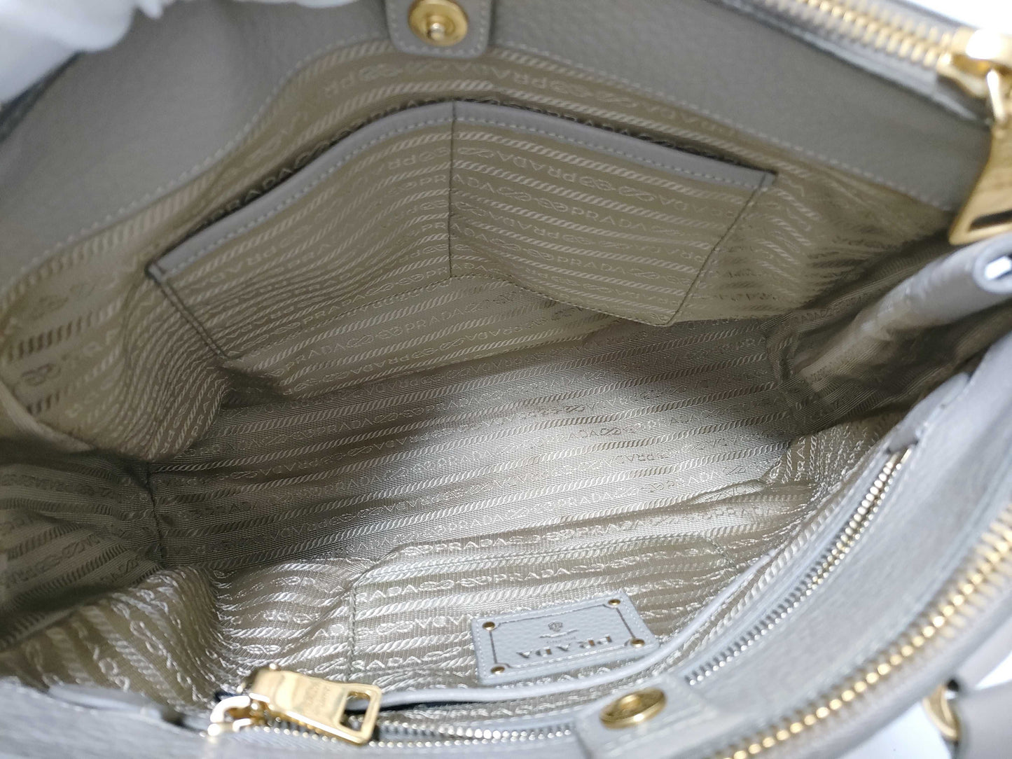 PRADA PRADA Tote Grey Handbag