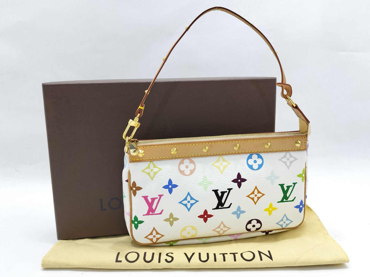 LOUIS VUITTON M92649 Monogram Multicolore Pochette Accessoires Monogram Multicolore Bronne M92649 Shoulder Bag