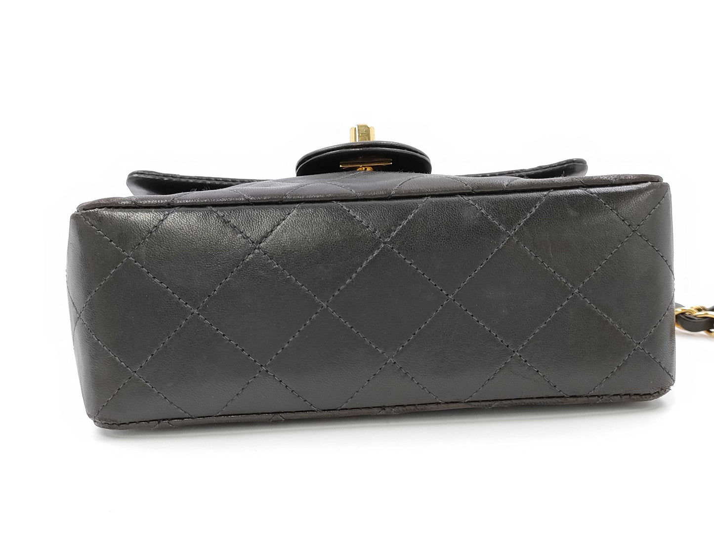 CHANEL Mini Matelasse 17 Chain Shoulder Bag, Lambskin, Black, GD Hardware, A01115 5021070, Sticker and Card Included