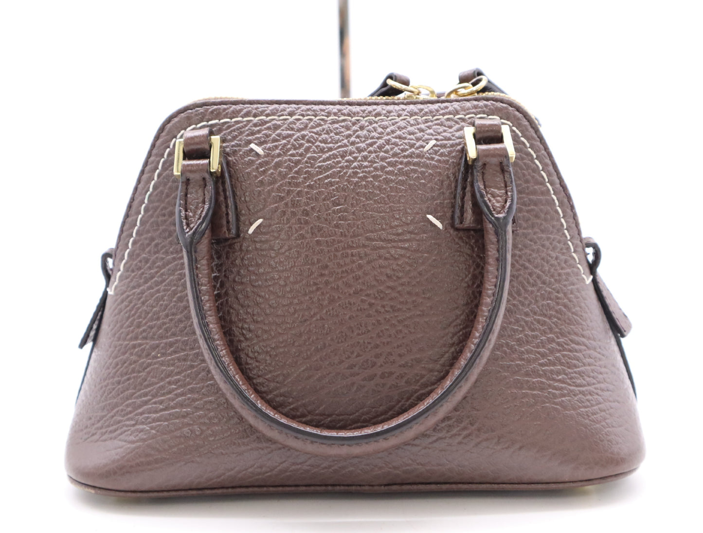Maison Margiela 5AC Classic Micro 2-Way Handbag, Brown Leather