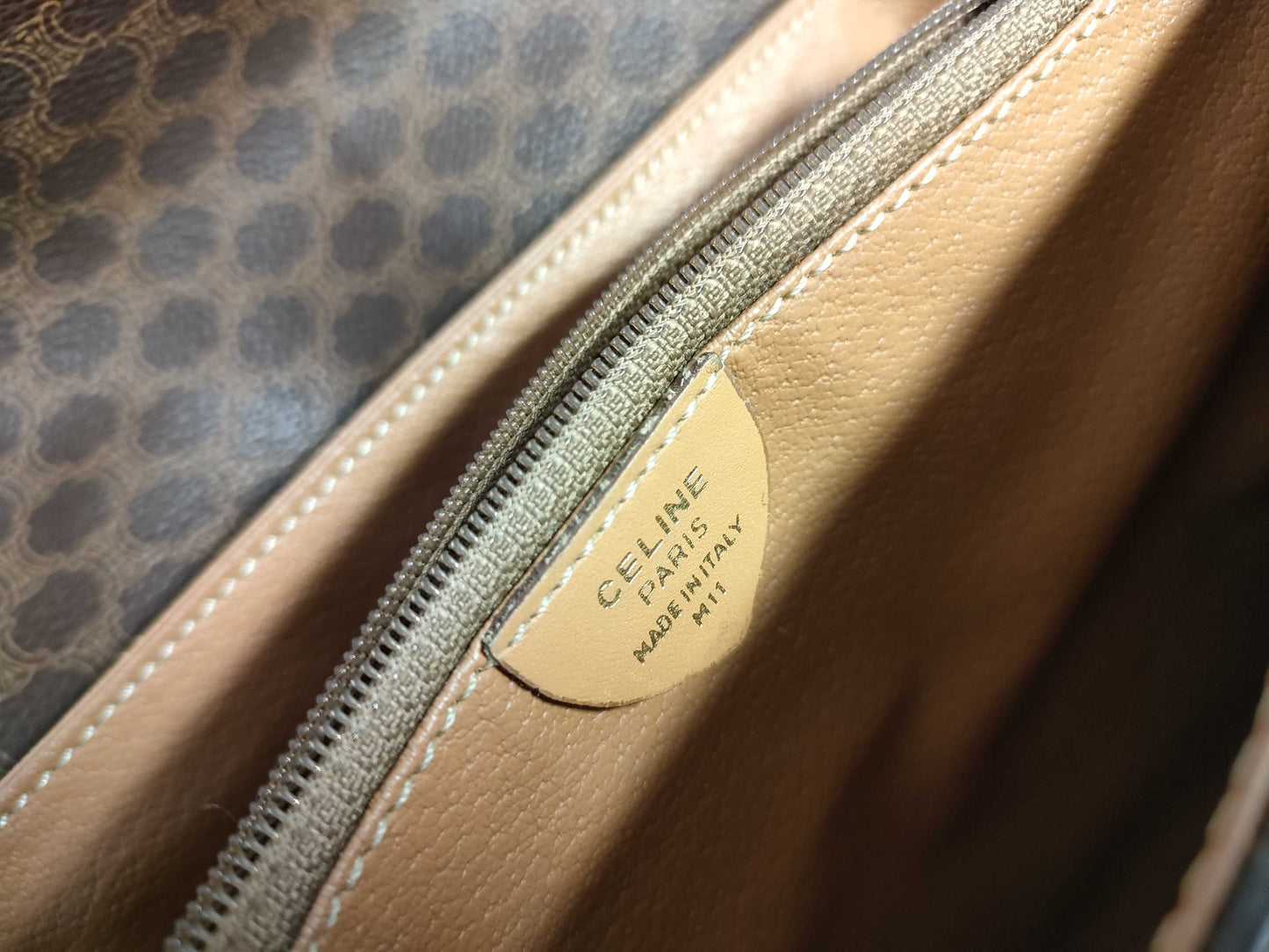 CELINE Macadam Shoulder Bag with Hardware