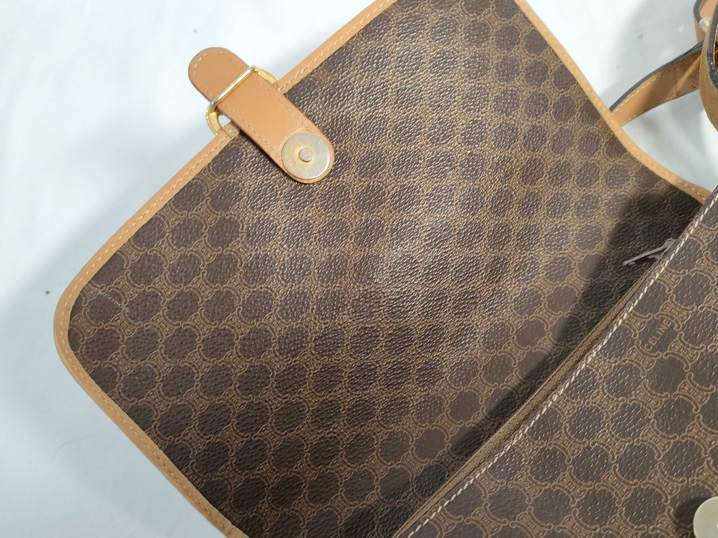 CELINE Macadam Shoulder Bag with Hardware