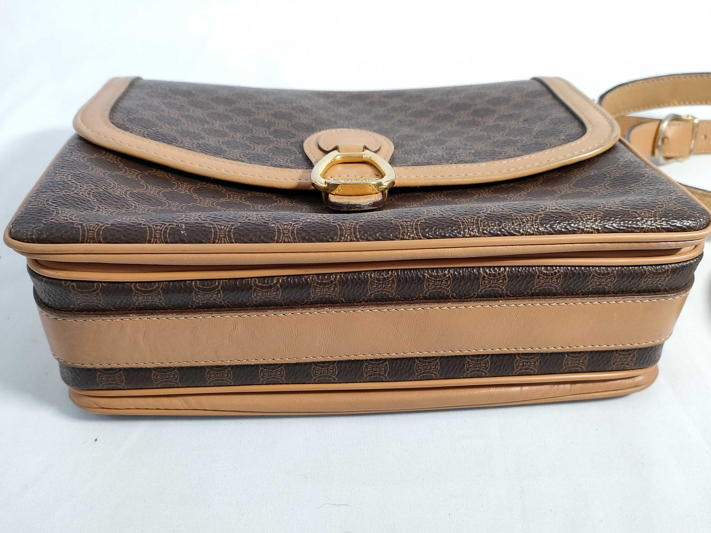 CELINE Macadam Shoulder Bag with Hardware