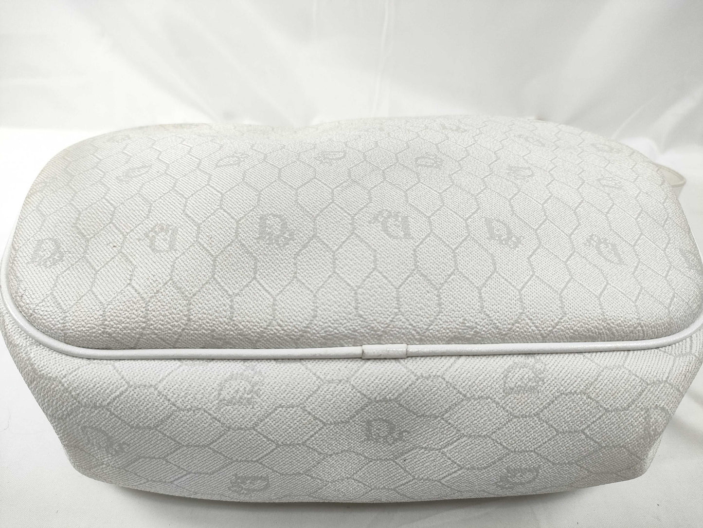 Dior PVC Old Shoulder Bag White
