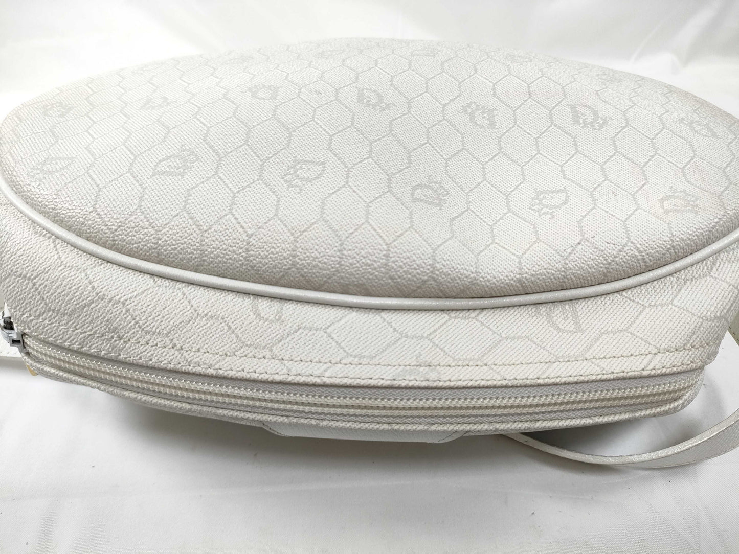 Dior PVC Old Shoulder Bag White