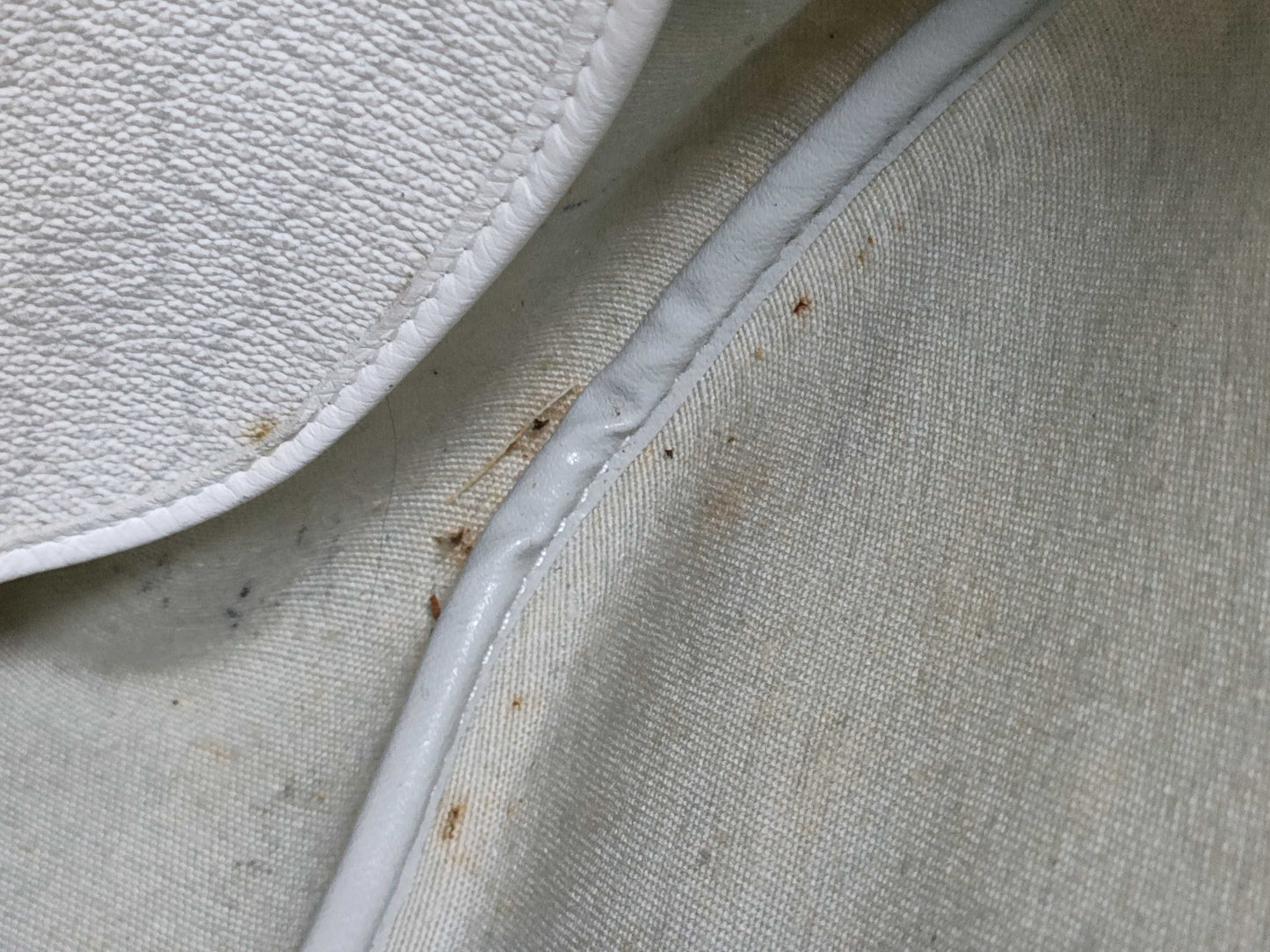 Dior PVC Old Shoulder Bag White