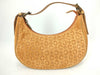CELINE C Macadam Half Moon Shoulder Bag Handbag
