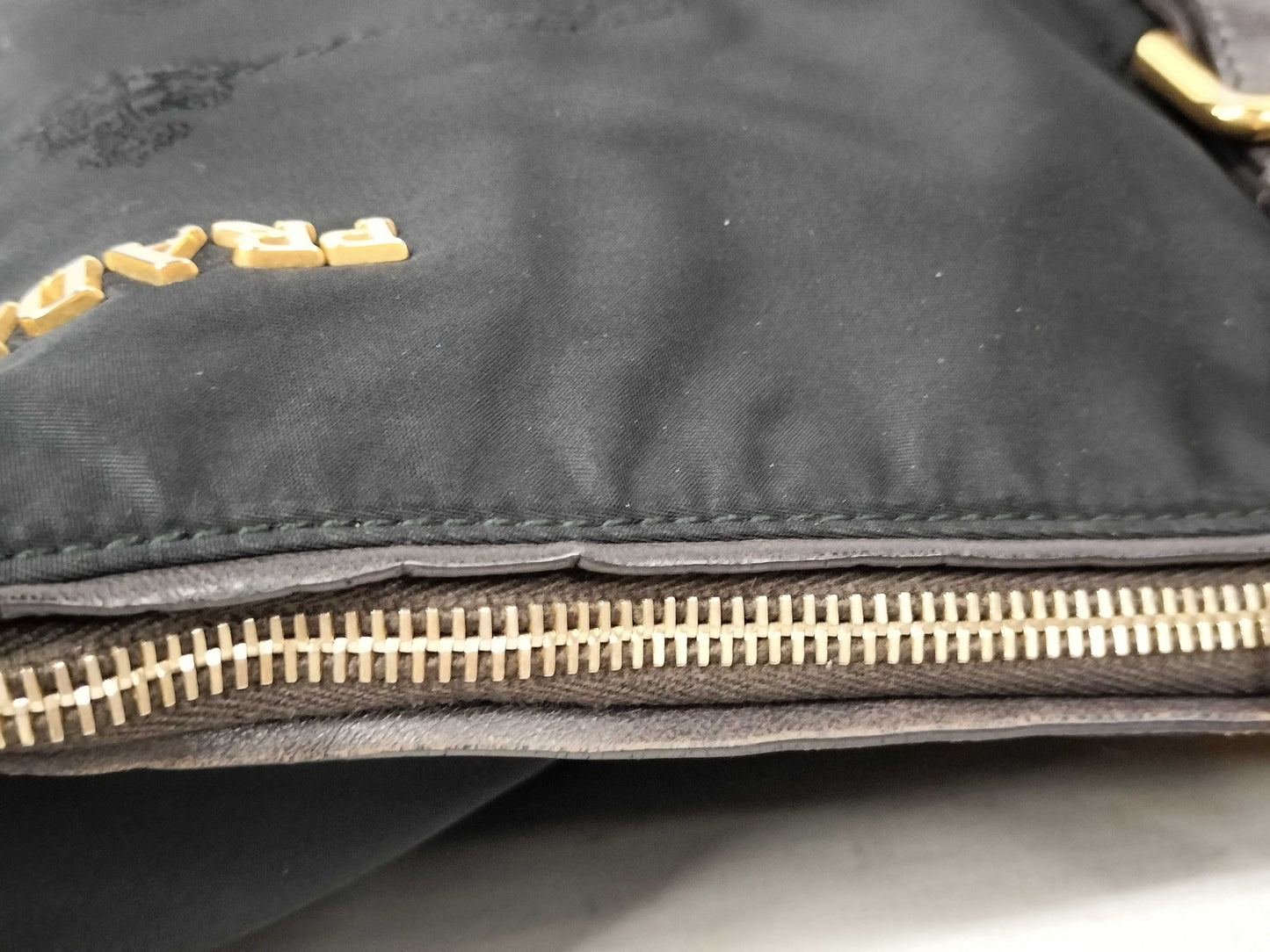 PRADA Nylon Prada Logo Jacquard 2-Way Shoulder Bag