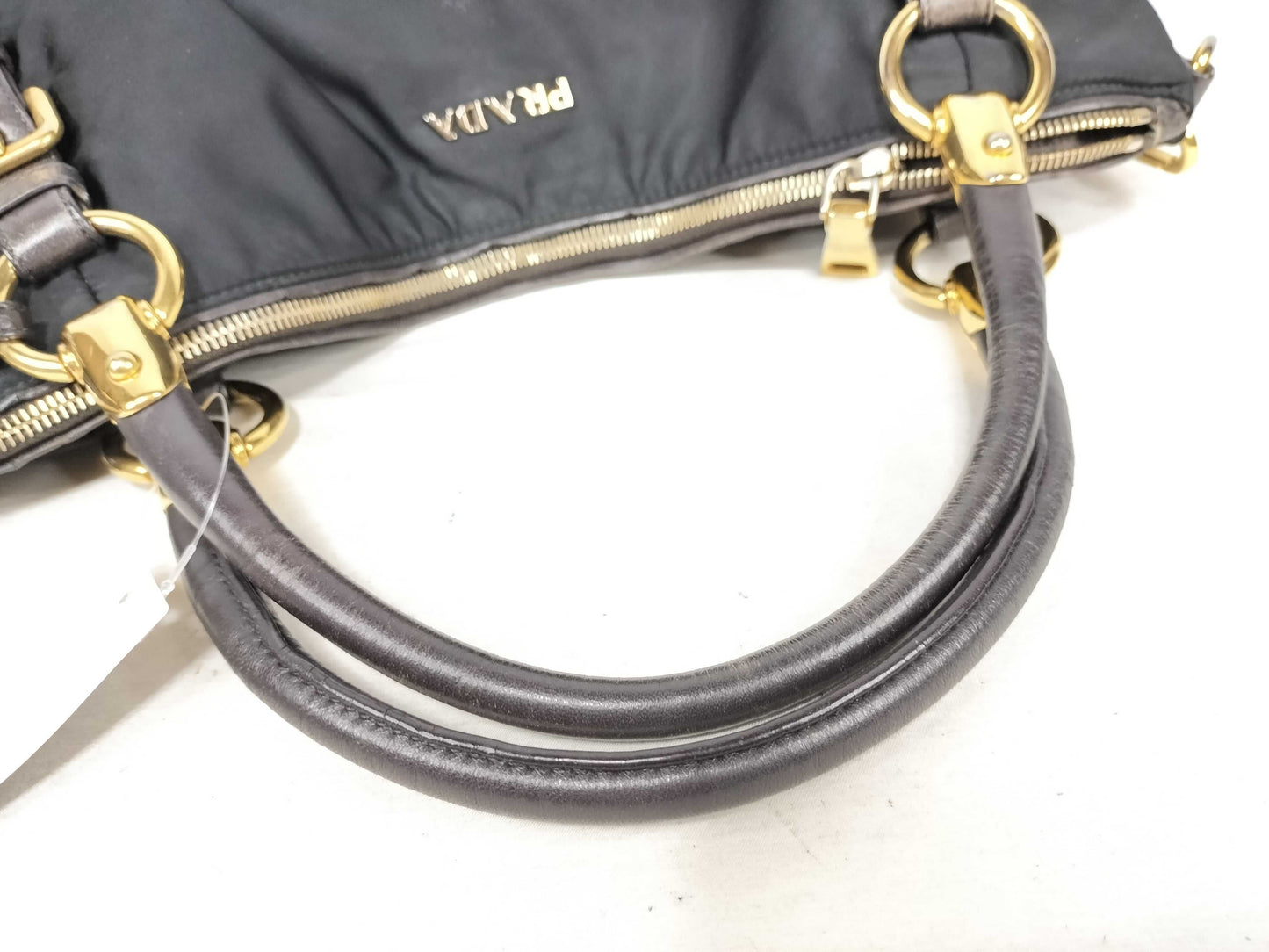 PRADA Nylon Prada Logo Jacquard 2-Way Shoulder Bag