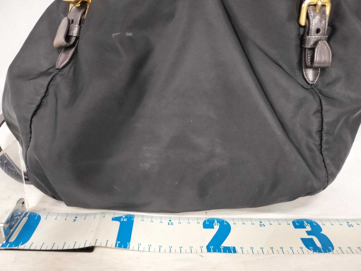 PRADA Nylon Prada Logo Jacquard 2-Way Shoulder Bag
