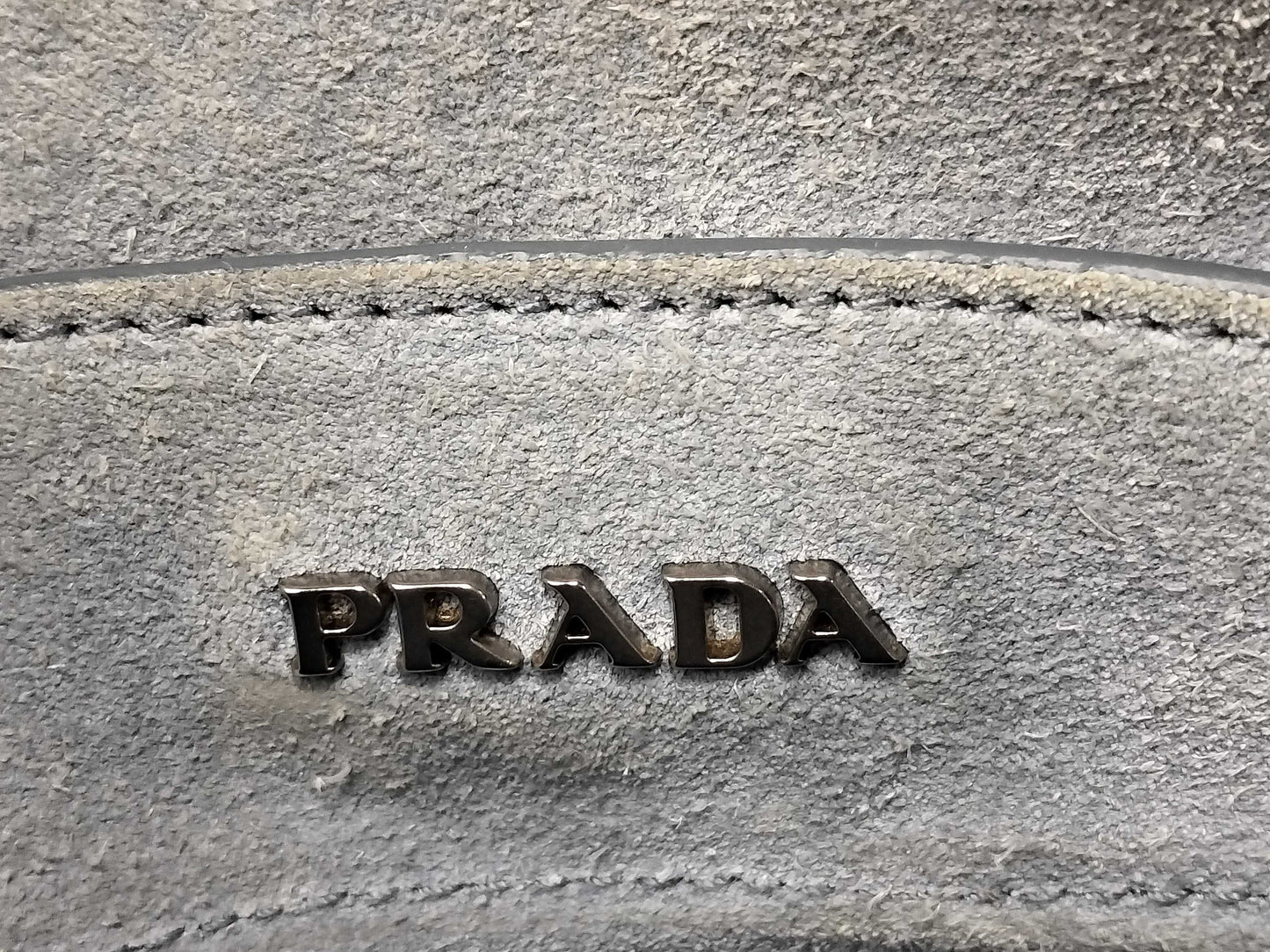 PRADA Etiquet Studded Tote Bag Shoulder Bag