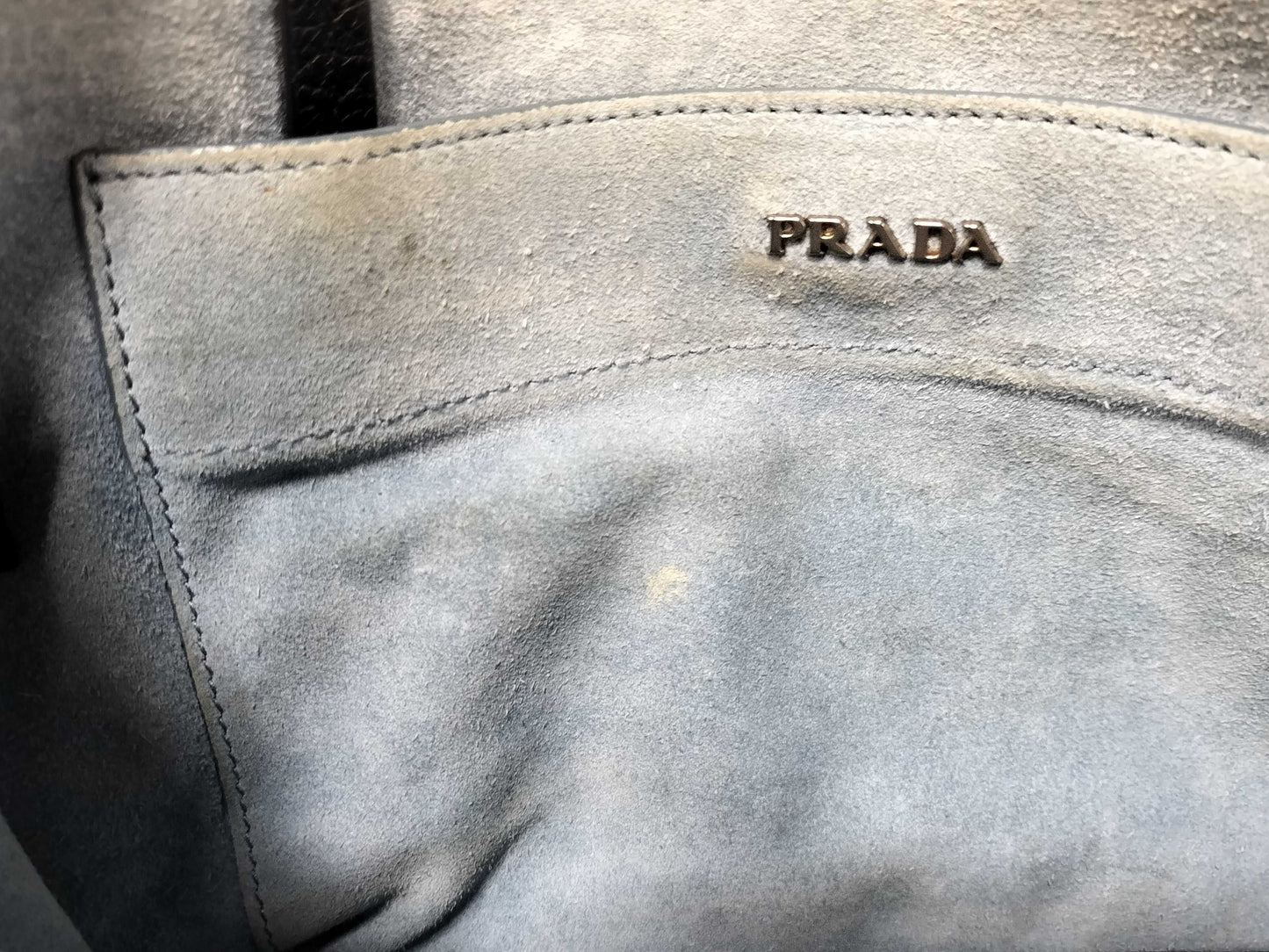 PRADA Etiquet Studded Tote Bag Shoulder Bag
